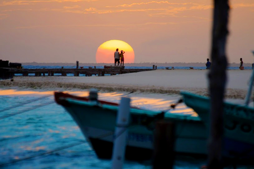 Sunset in Playa Norte